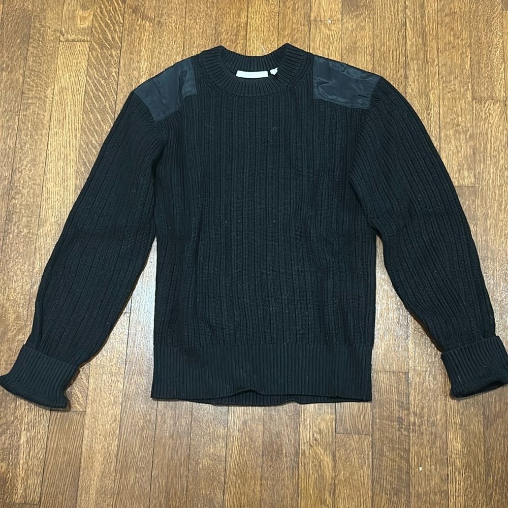 Black cotton Helmut Lang sweater